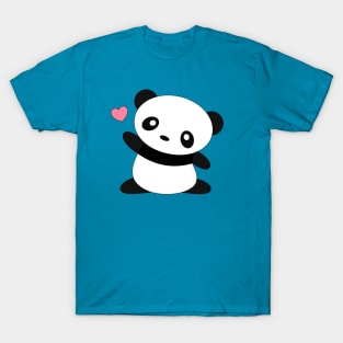 Kawaii Cute Panda Bear T-Shirt T-Shirt